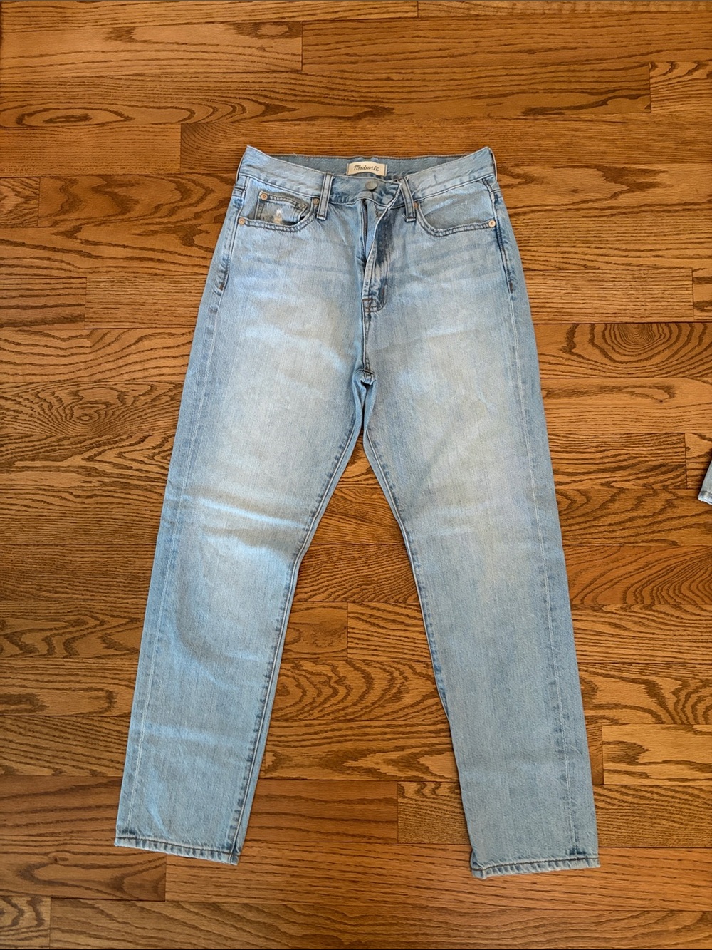 Madewell Perfect Vintage Blue Straight Leg Jeans Size 27